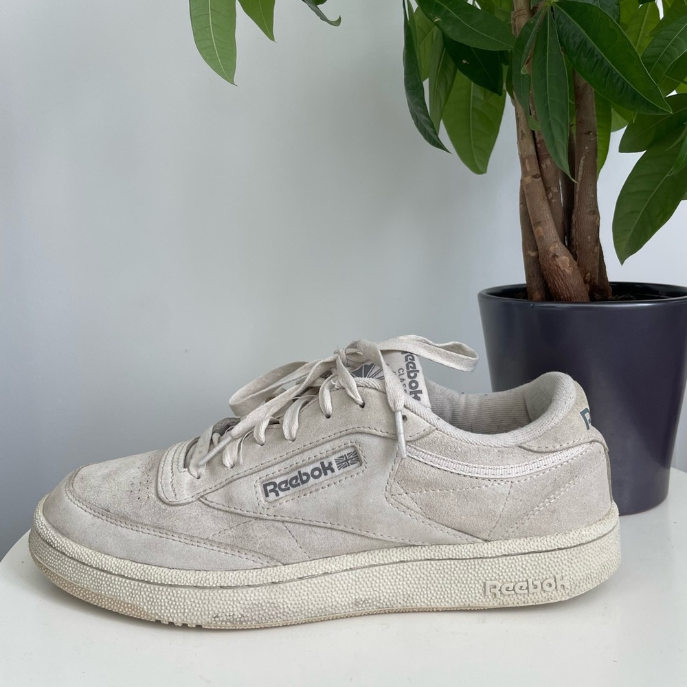 Men Size 8.5 Reebok Club C 85 'Bone' Shoes